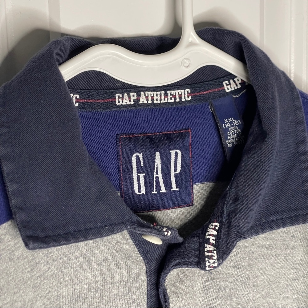 Vintage 2001 Gap Rugby Long Sleeve Boys Size XXL Mens Small XS Striped 3 Katseye - Picture 4 of 9